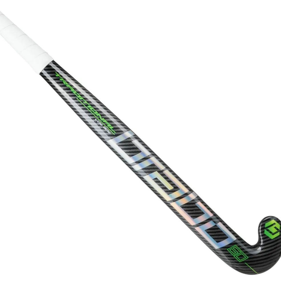 Brabo Traditional Carbon 60 Low Bow hockeystick black neongreen