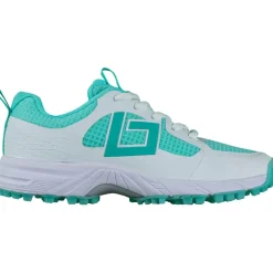 Brabo Tribute hockeyschoenen junior aqua white inclusief slippers