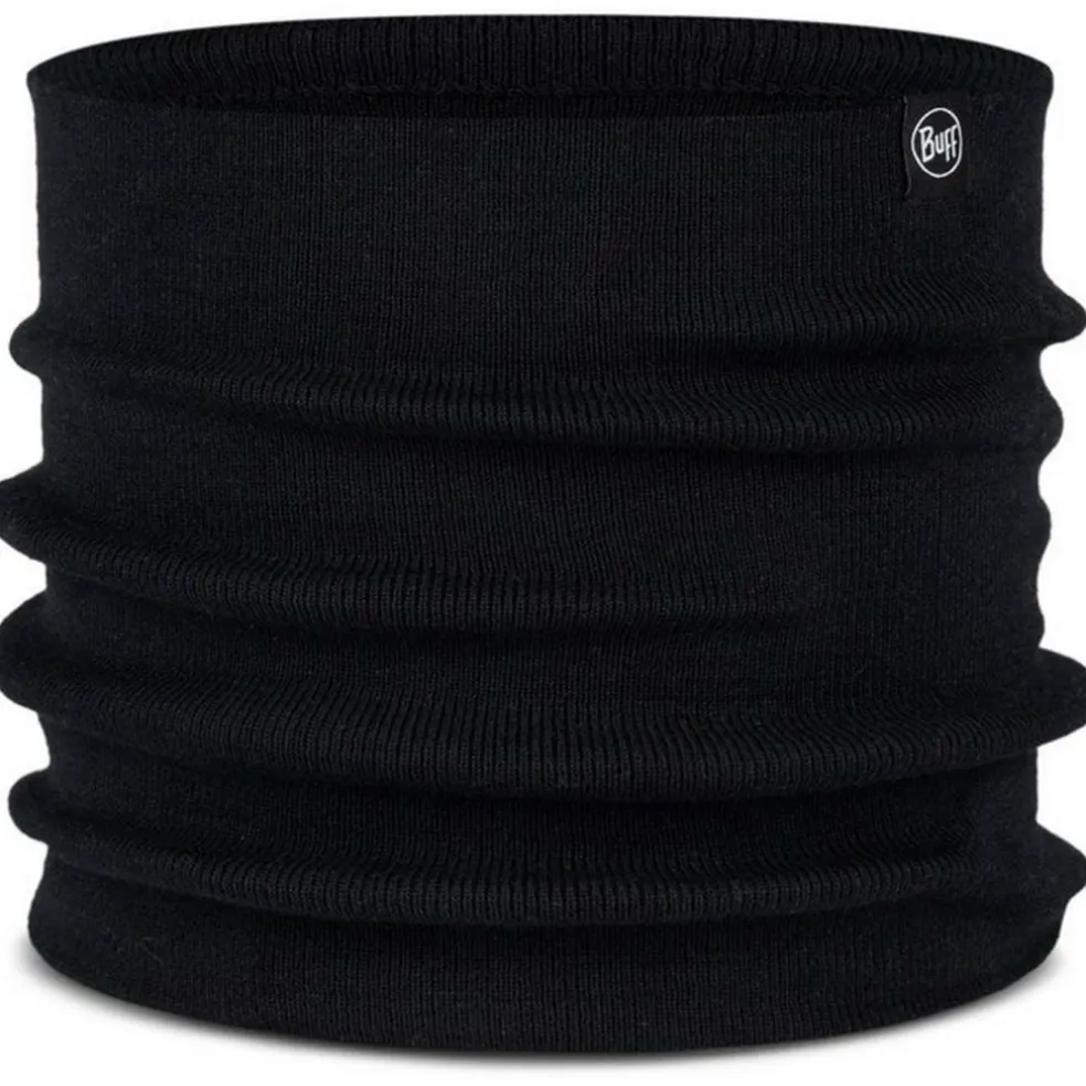 Buff Knitted col lilon black