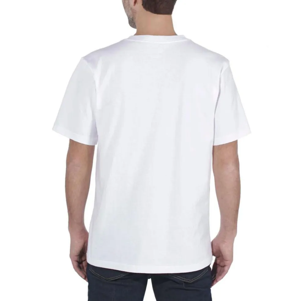 Carhartt Relaxed Fit Heavyweight K87 Pocket shirt heren white