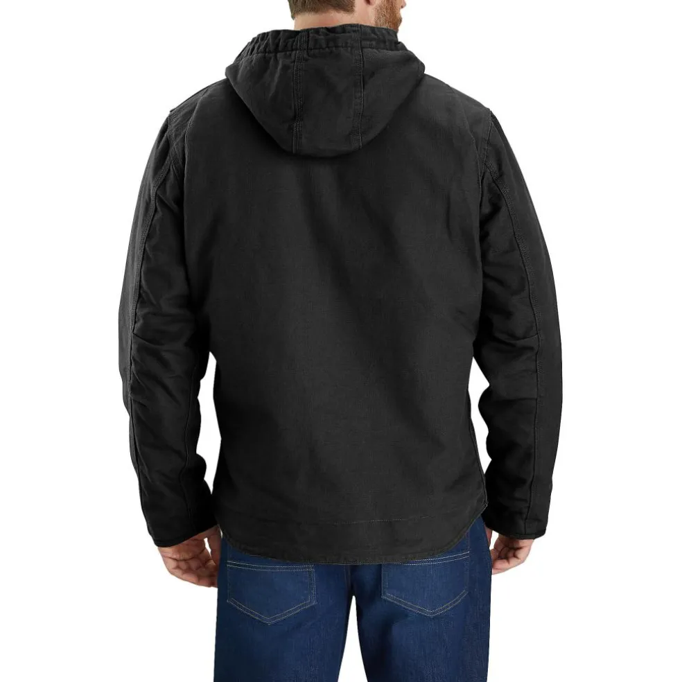 Carhartt Relaxed Fit Washed Duck Shepa Lined winterjas heren black