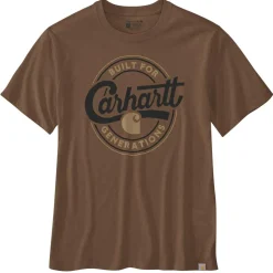 Carhartt Script Graphic shirt heren red duck heather