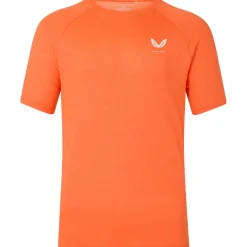 Castore Adapt shirt heren bright orange mid grey