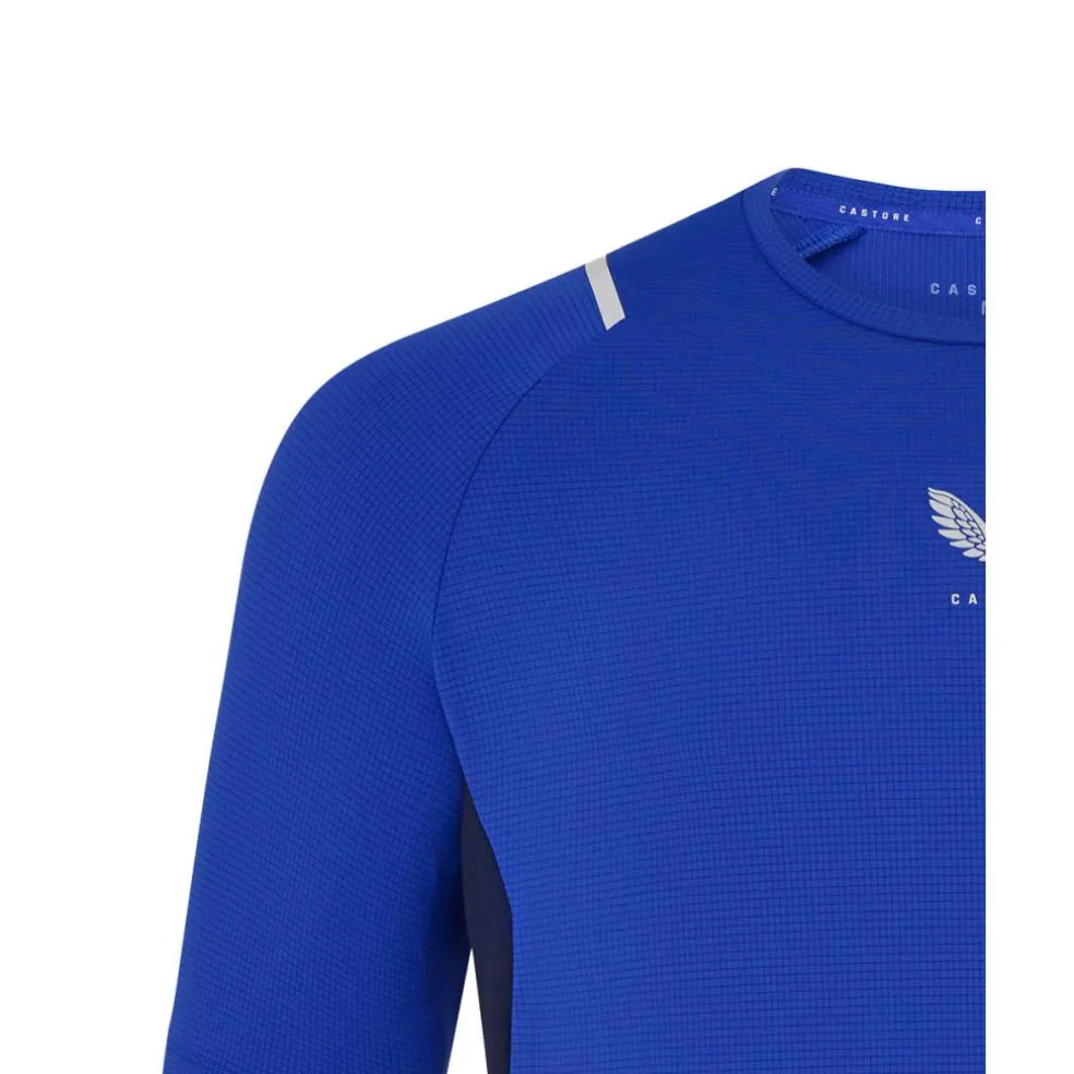 Castore shirt heren azure blue midnight navy