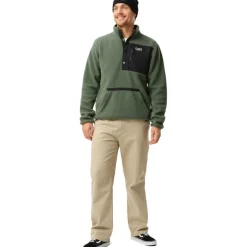 ColourWear Snap Pile sweater heren dark sage