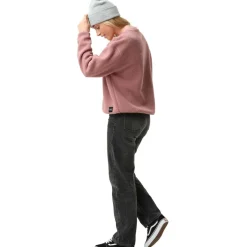 ColourWear Snug Pile Crew sweater dames dark rose