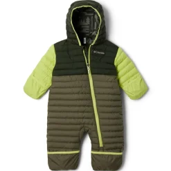Columbia Infant Powder Lite II Reversible Bunting skipak junior stone green greenscape voltage
