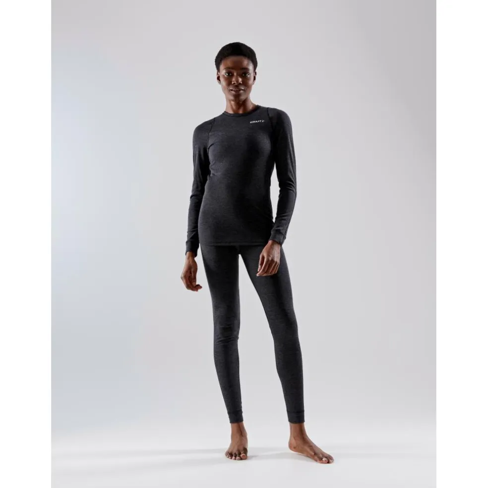 Craft Core Wool Merino thermobroek dames black