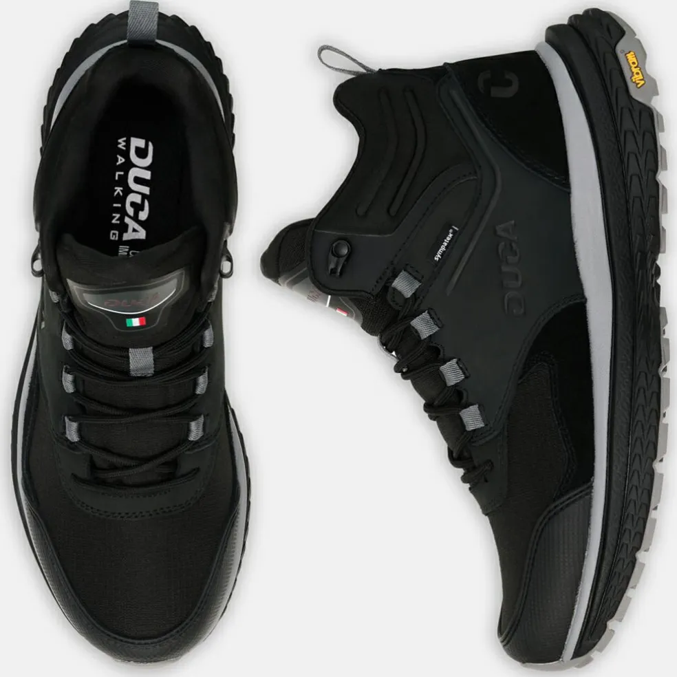 Duca Walking Cosimo Mid WP wandelschoenen heren black cool grey