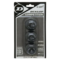 Dunlop Competition squashbal black 3-pack