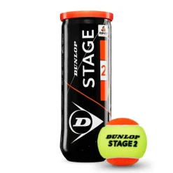 Dunlop Stage 2 Orange tennisballen 3-pack oranje geel