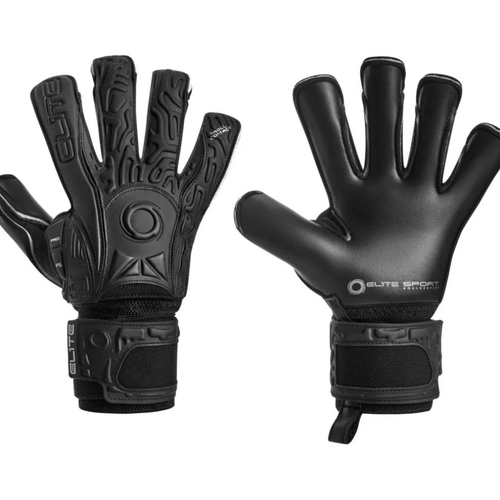 Elite sport Black Solo keepershandschoenen zwart