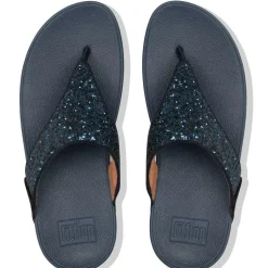 Fitflop Lulu Glitter Toe-Thongs slippers dames midnight navy
