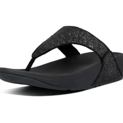 Fitflop Lulu Glitter Toe-Thongs slippers dames black