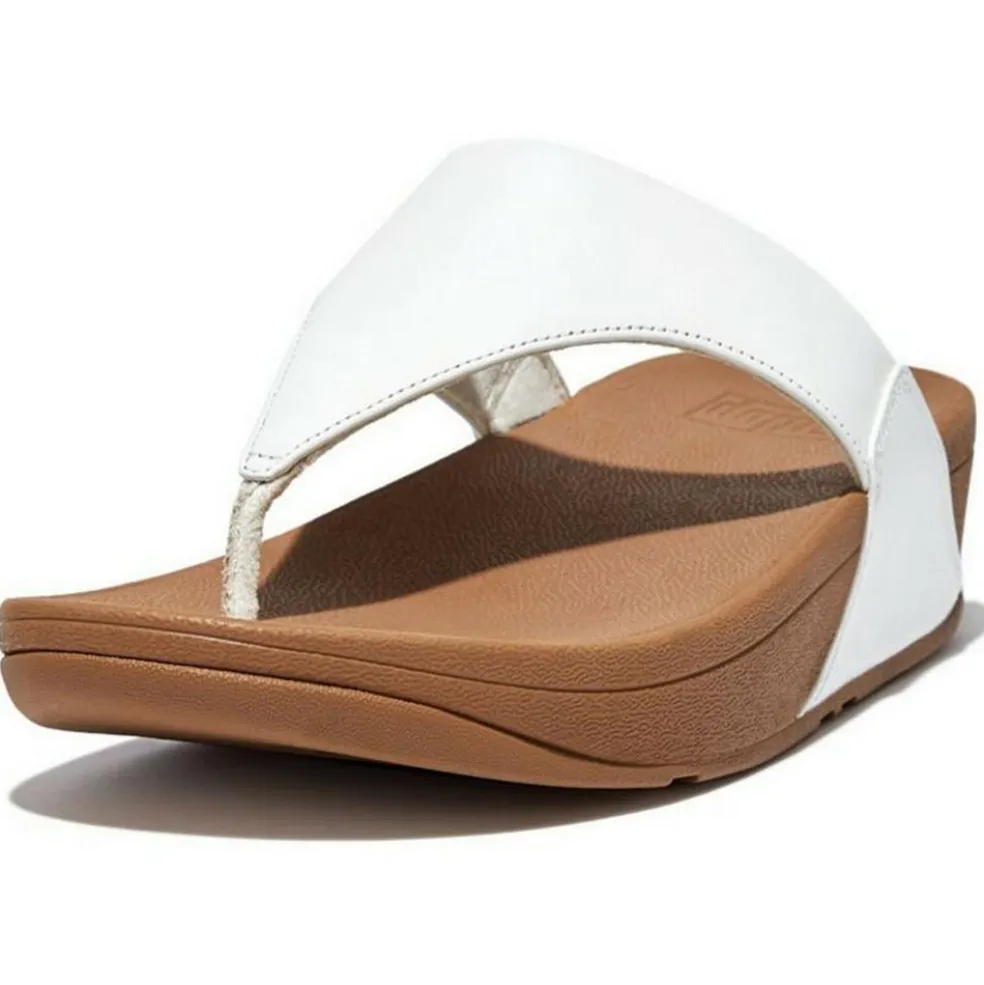 Fitflop Lulu Leather Toe-post slippers dames white