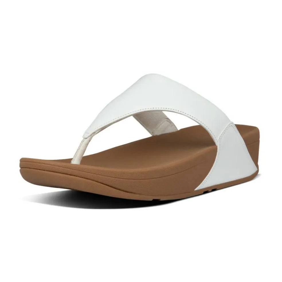 Fitflop Lulu Leather Toe-post slippers dames white