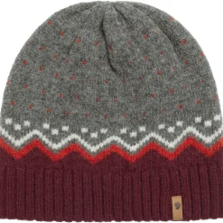 Fjällräven Ovik Knit muts dark garmet
