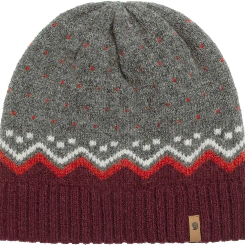 Fjällräven Ovik Knit muts dark garmet