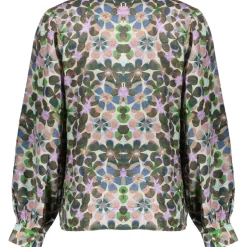 Geisha blouse dames lila green