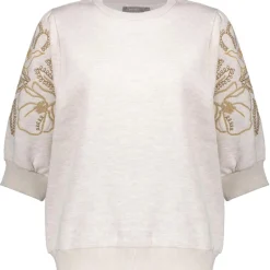 Geisha sweater dames beige melange