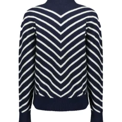 Geisha sweater dames navy off white