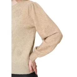 Geisha sweater dames sand