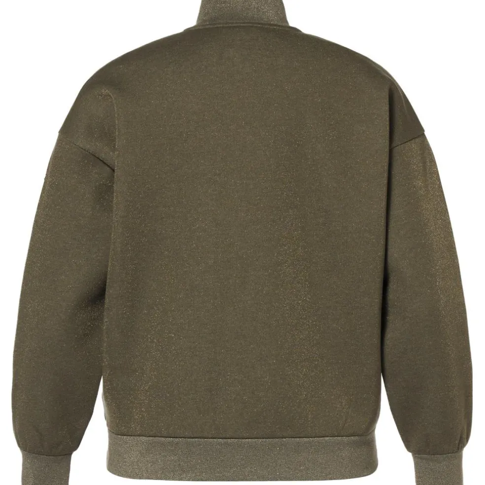 Goldbergh SIZZLE sweater dames dark olive lurex