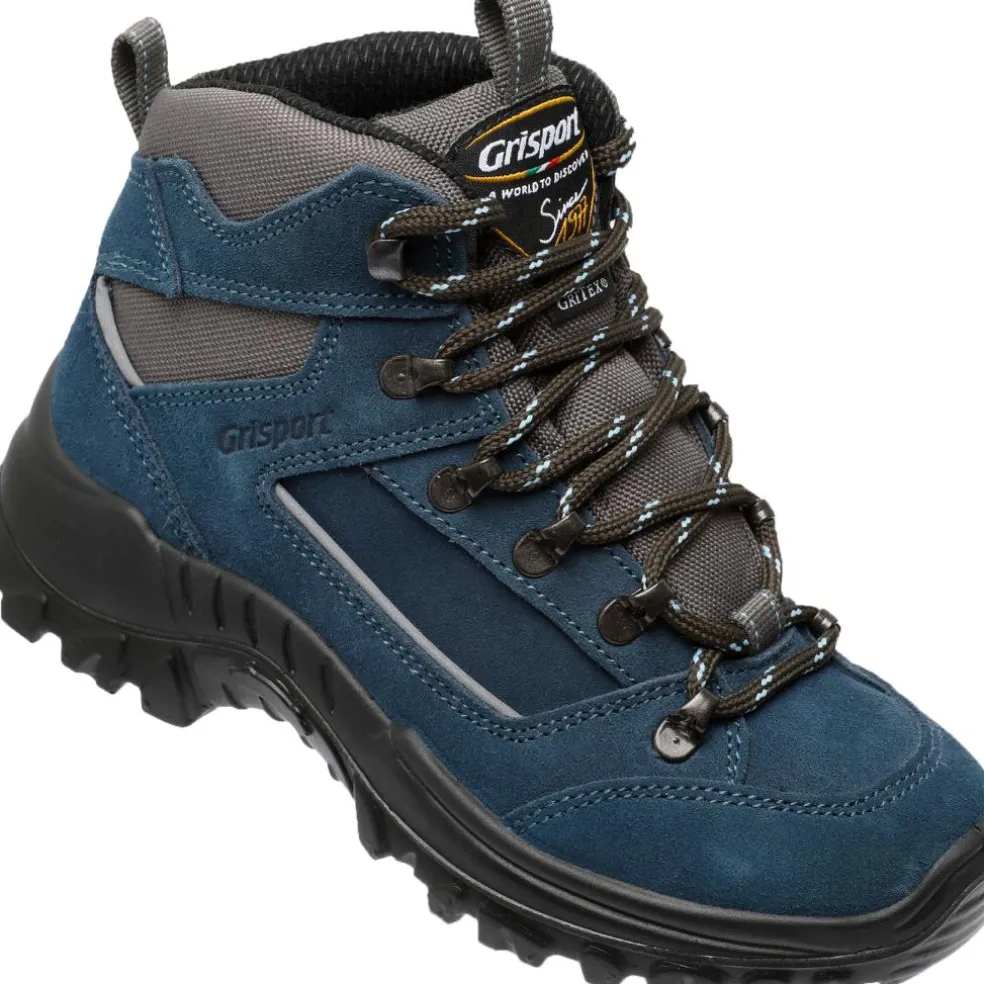 Grisport Rocky Mid wandelschoenen junior blauw