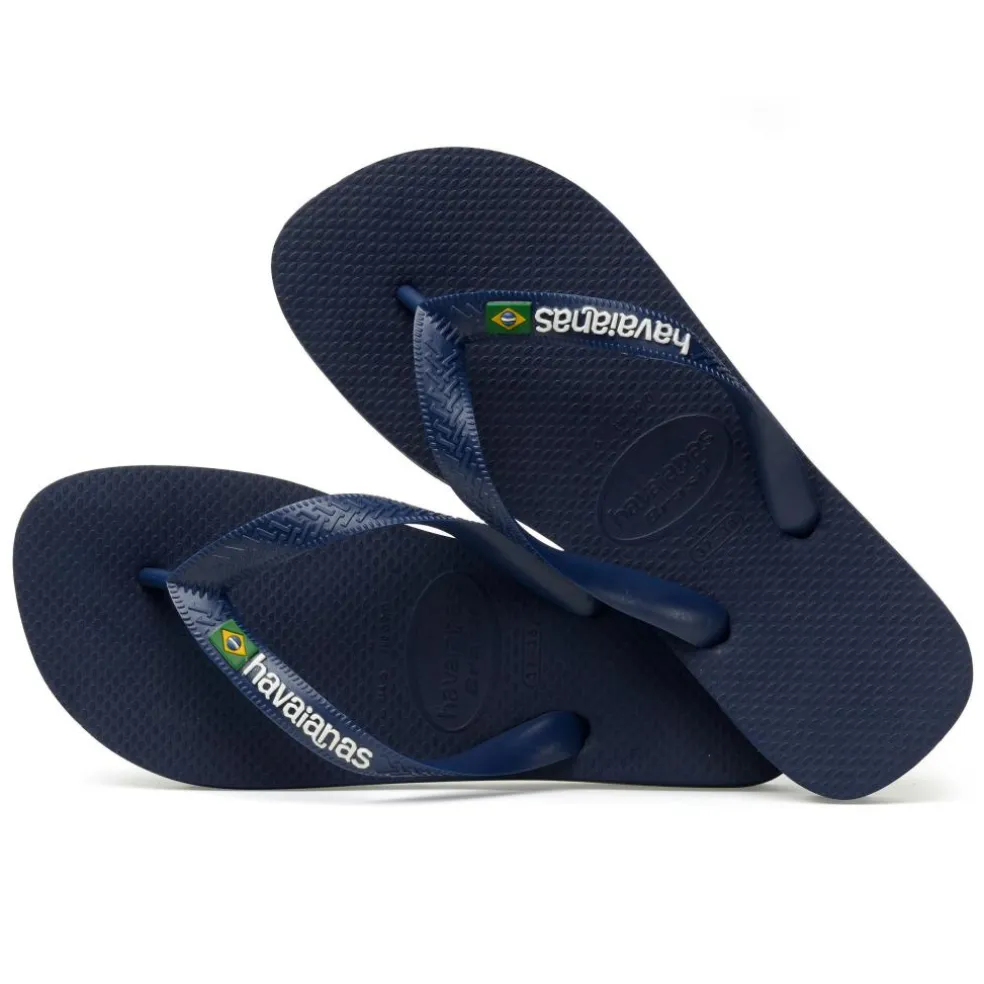 Havaianas Brasil Logo slippers junior navy blue