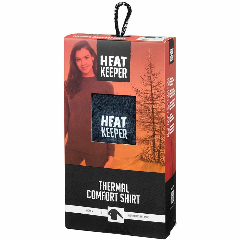 Heatkeeper Basic LS thermoshirt dames antraciet