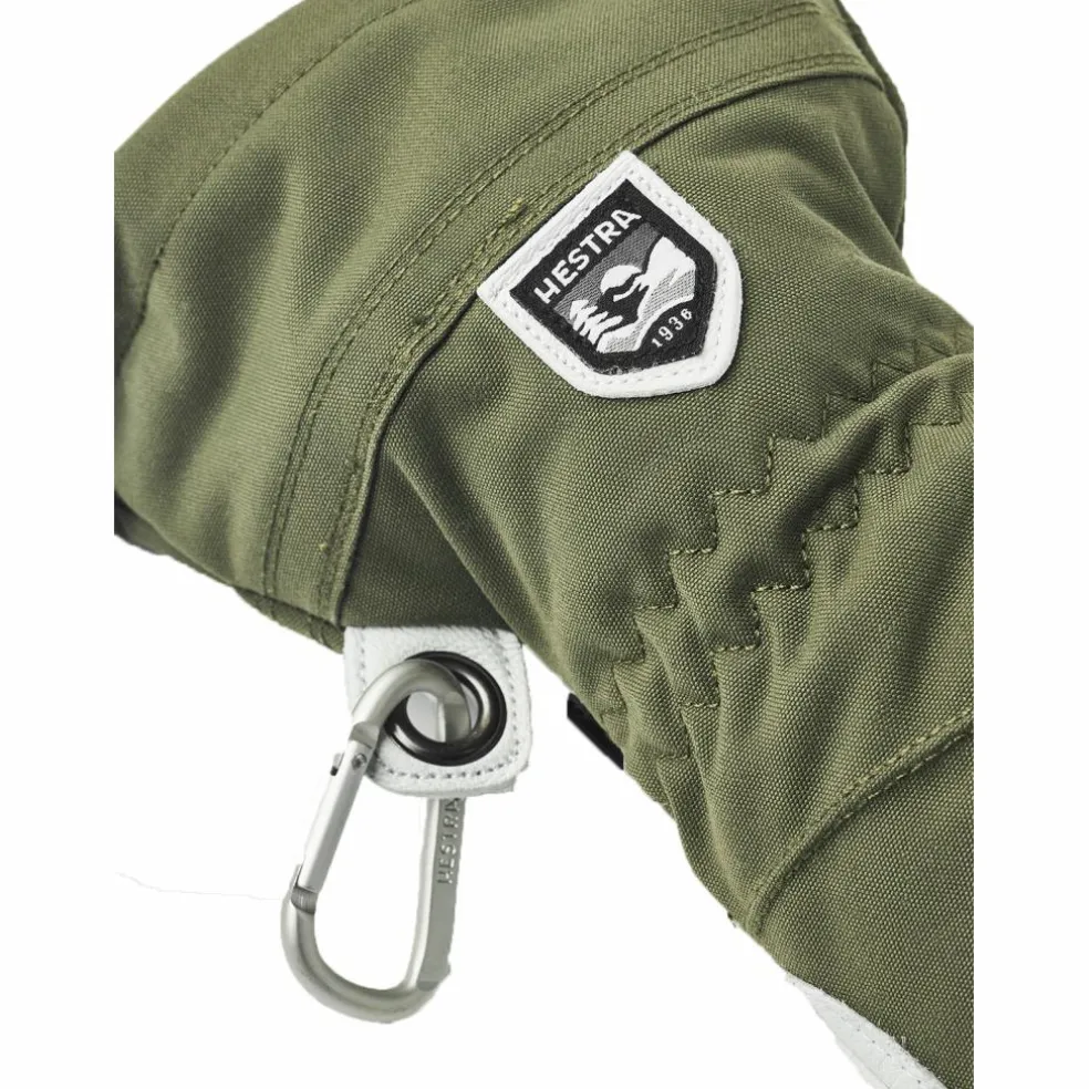 Hestra Heli Ski wanten dames olive off white