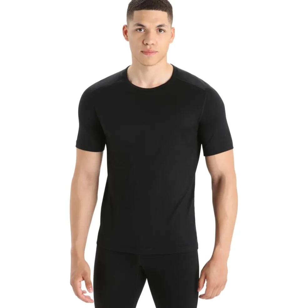 Icebreaker 200 Oasis SS thermoshirt heren black