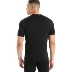 Icebreaker 200 Oasis SS thermoshirt heren black