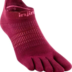 Injinji Run Lightweight No-show hardloopsokken dames beetroot