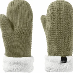 Jack Wolfskin  Highloft Knit wanten dames anis