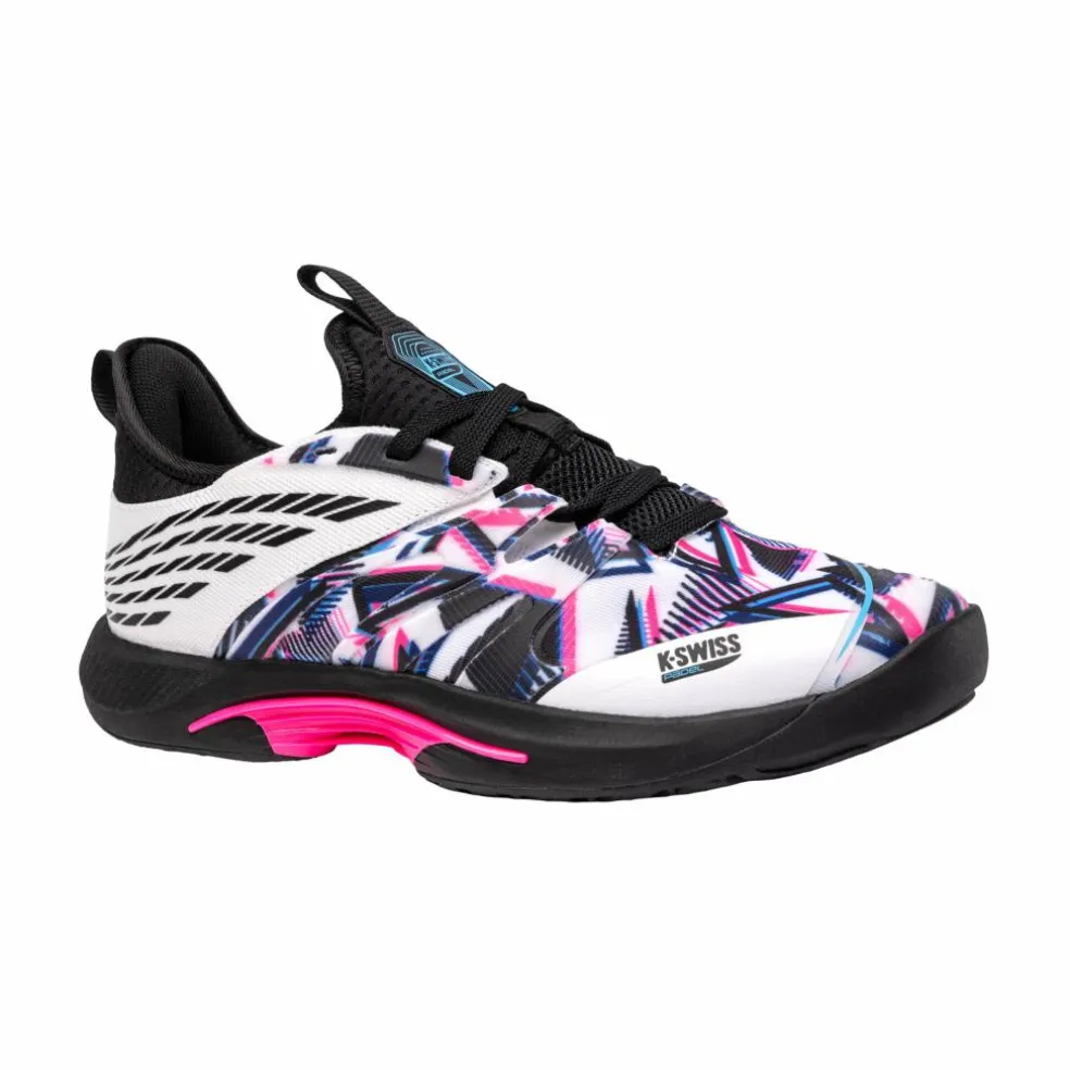 K-Swiss Speedtrac padelschoenen heren white black neon pink
