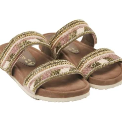 Lazamani 75.386 slippers dames 2-straps nude