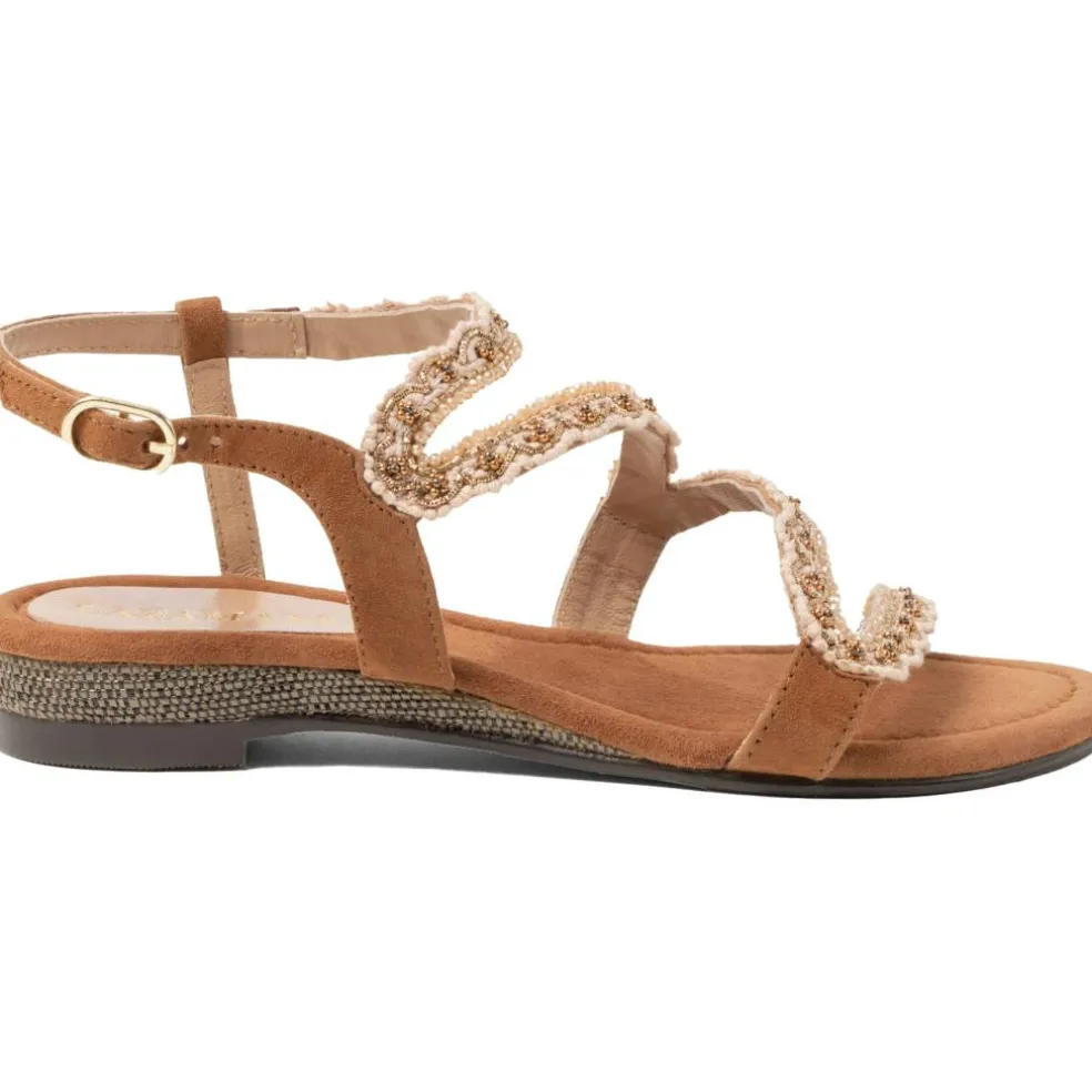Lazamani Camila sandalen dames cognac