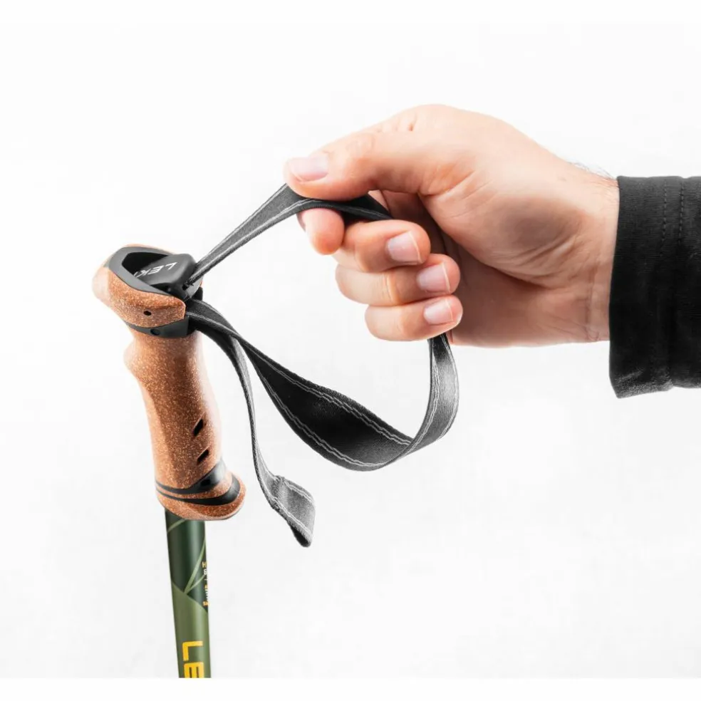 Leki Legacy Lite AS wandelstokken mango olive green bottle green