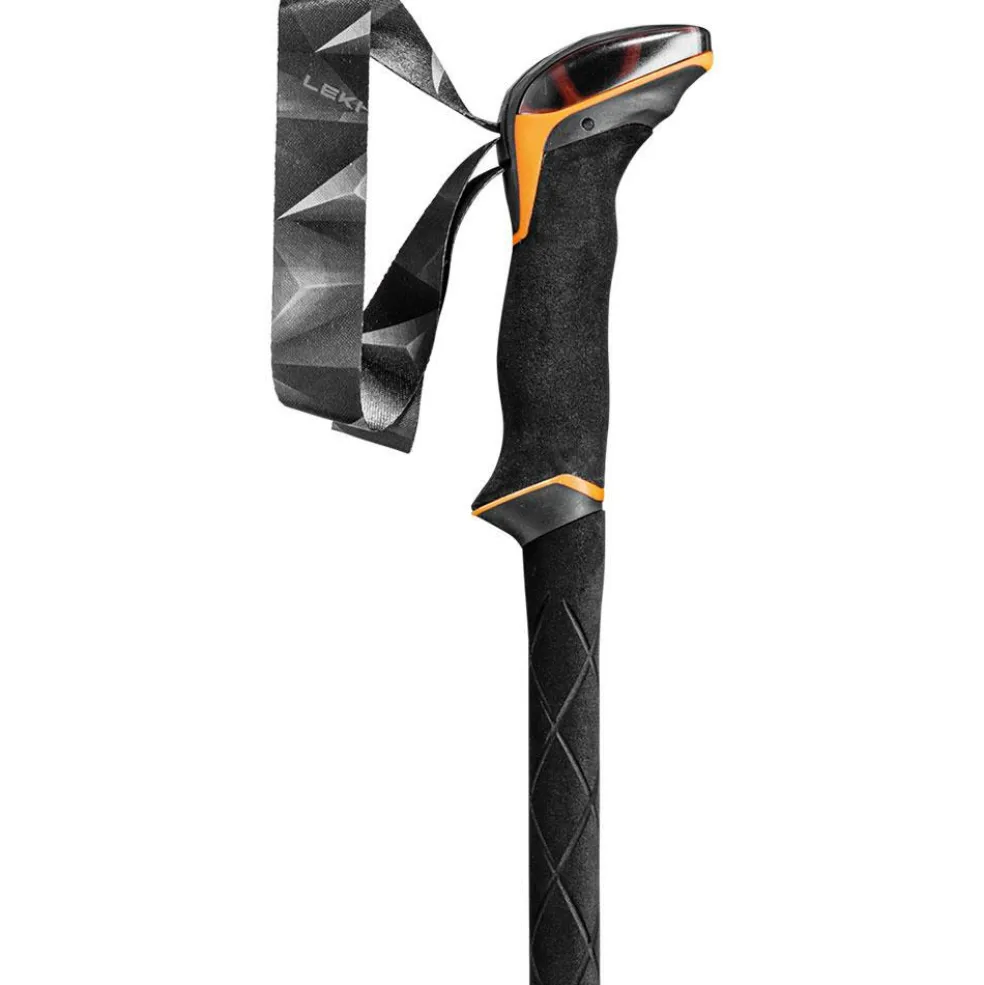 Leki Makalu Lite wandelstokken orange black dark anthracite