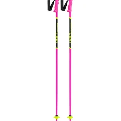 Leki Racing Kids skistokken junior neon pink black  neon yellow