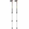 Leki Traveller Alu wandelstokken black silvergrey neon yellow