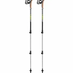 Leki Traveller Alu wandelstokken black silvergrey neon yellow