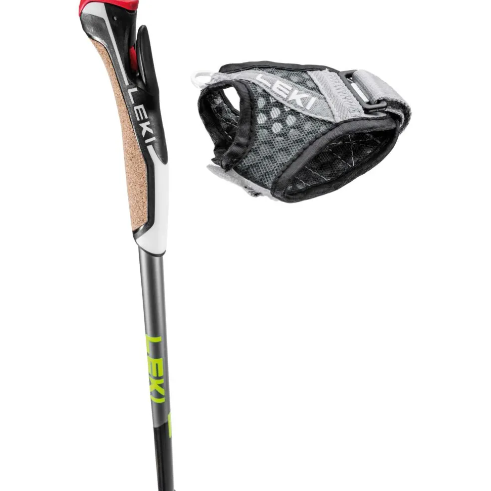 Leki Traveller Alu wandelstokken black silvergrey neon yellow