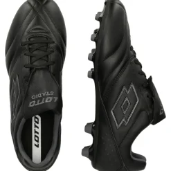 Lotto Stadio 200 FG voetbalschoenen heren all black asphalt