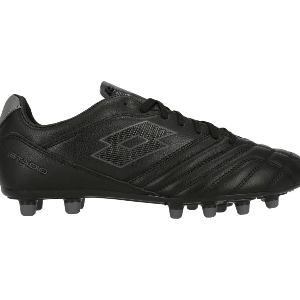 Lotto Stadio 300 III FG voetbalschoenen heren all black asphalt