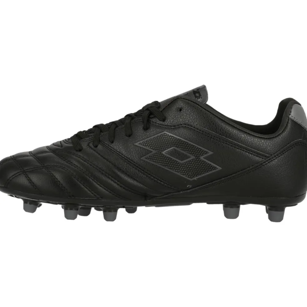 Lotto Stadio 300 III FG voetbalschoenen heren all black asphalt