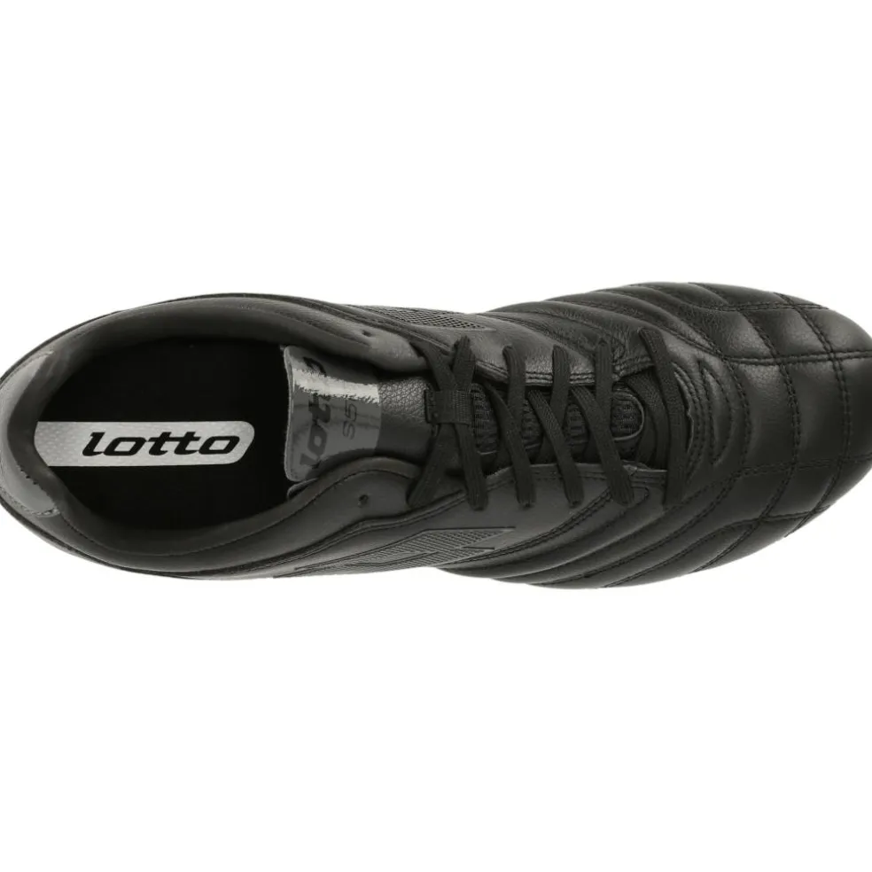 Lotto Stadio 300 III FG voetbalschoenen heren all black asphalt