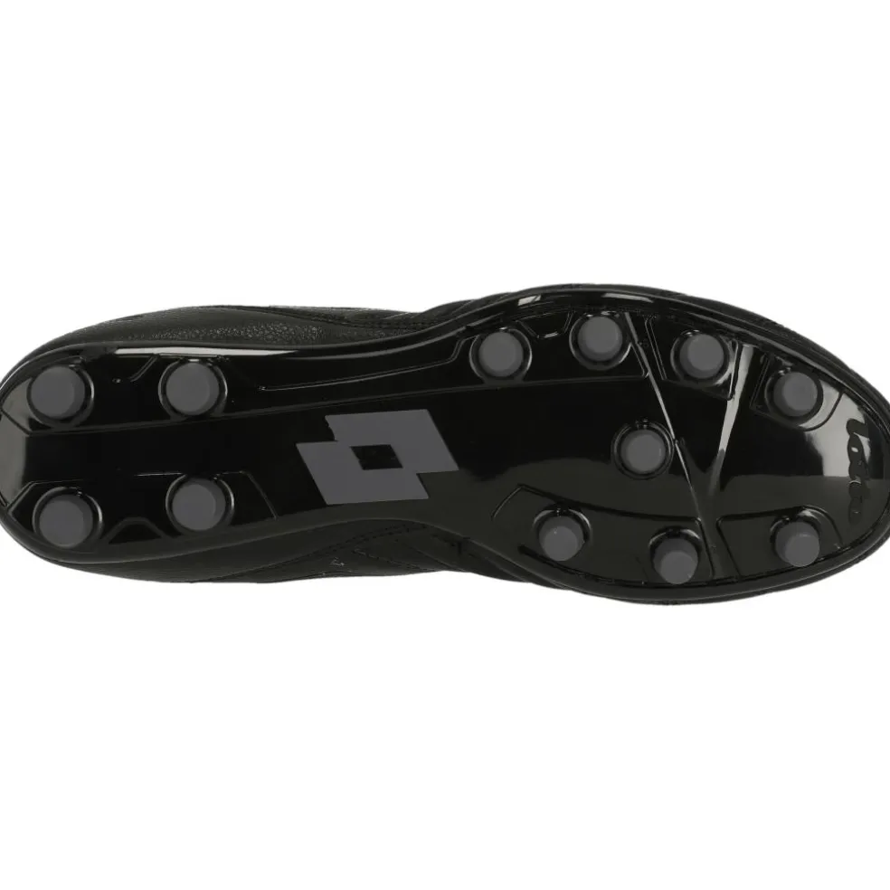 Lotto Stadio 300 III FG voetbalschoenen heren all black asphalt