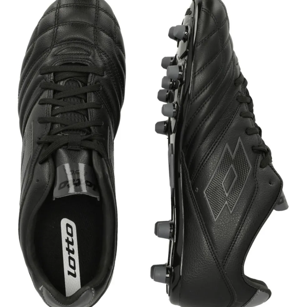 Lotto Stadio 300 III FG voetbalschoenen heren all black asphalt